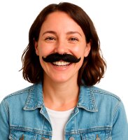 Schnurrbart schwarz modellierbar für verschiedene...