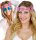 Blumen Haarband für Hippies mit Blüten in lila violett