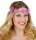 Blumen Haarband für Hippies mit Blüten in lila violett