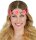 Blumen Haarband für Hippies mit Blüten in rosa bzw. pink