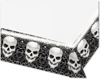 Halloween Tischdecke 139x274cm mit Totenköpfen