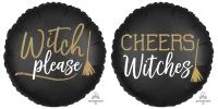 Halloween Folienballon Cheers Witches please