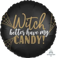 Halloween Folienballon Whitch Candy