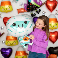 Folienballon fröhliche Mumie zu Halloween