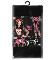 Leggings mit Skelett in pink