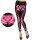 Leggings mit Skelett in pink