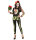 Leggings mit Skelett in grün