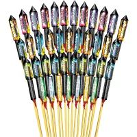 Silvester Nico 40 Raketen Sortiment Funky Diamonds