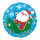 Weihnachtsmann im Schlitten als Folienballon 43cm