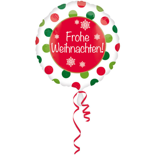 Frohe Weihnachten Folienballon 43cm
