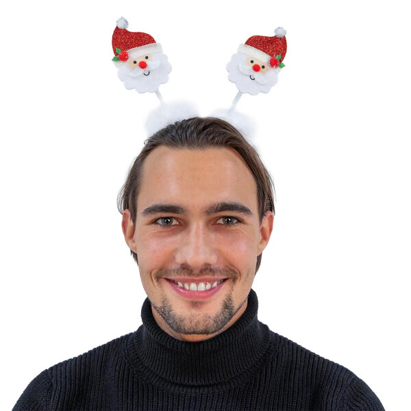 Haarreif mit Weihnachtsmann zu Weihnachten