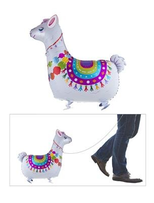 Folienballon Airwalker Ballon als Alpaka