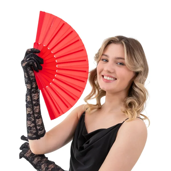 Riesen Flamenco Fächer rot