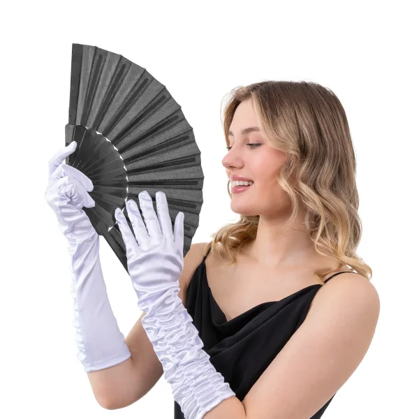 Riesen Flamenco Fächer schwarz