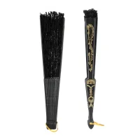 Riesen Flamenco Fächer schwarz