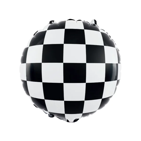 Folienballon als Zielflagge Checkered Flag 45cm