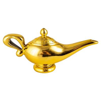 Aladins Wunderlampe oder Genie Lampe für Geister Gold glänzend