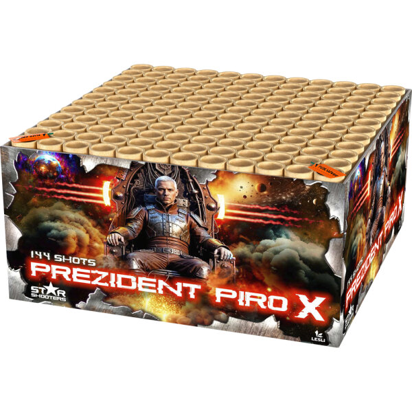Silvester Feuerwerk Batterie Prezident Piro X von Lesli