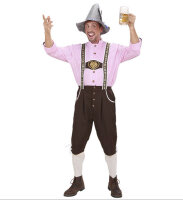 Bayer Trachten Kostüm mit Lederhosen und Hemd XXL