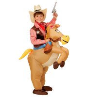 Air Suit Kinder Kostüm Pferd mit Reiter oder Cowboy