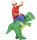 Air Suit Kinder Kostüm Dinosaurier mit Reiter