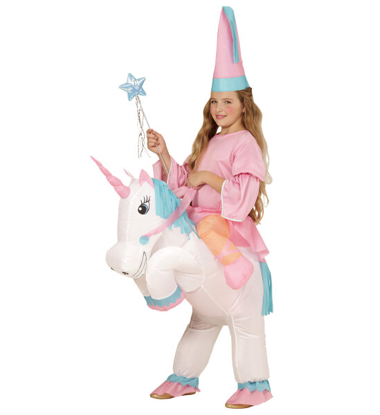 Air Suit Kinder Kostüm Einhorn mit Reiter