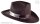 Cowboy Hut braun mit Kunstfell