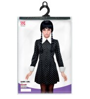 Schwarzes Kleid als Kinderkostüm für Wednesday