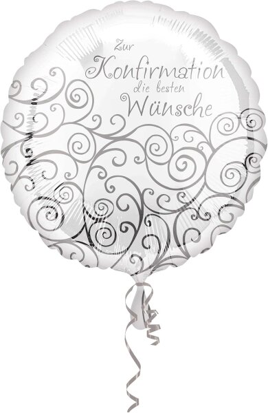 Folienballon zur Konfirmation die besten Wünsche