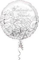 Folienballon zur Konfirmation die besten Wünsche