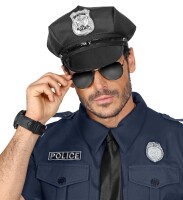 Polizei Mütze oder Polizisten Hut Größenverstellbar