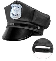 Polizei Mütze oder Polizisten Hut Größenverstellbar