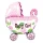 Kinderwagen mit dem Schriftzug Baby Girl Folienballon 80cm