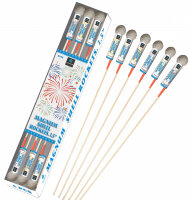 6 Magnum Shell Rockets 1,5" Kugelkopf Raketen