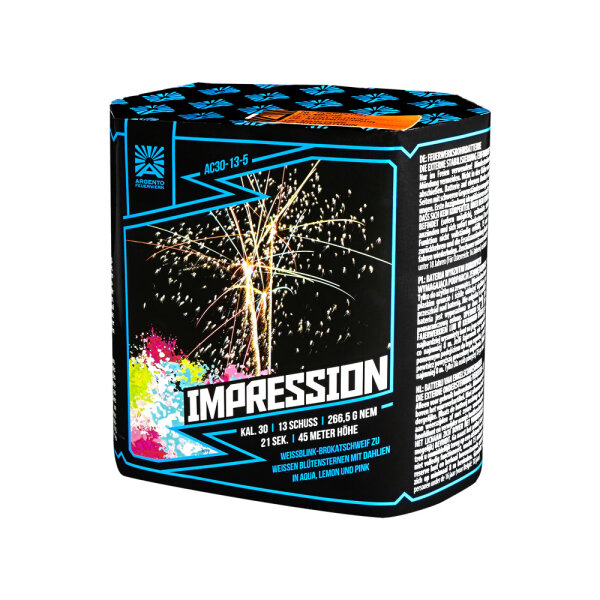 Funke Argento Impression Feuerwerk Batterie 13 Schüsser