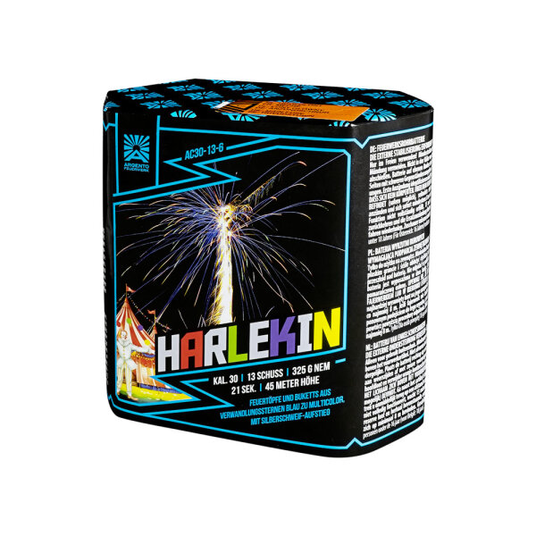 Funke Argento Harlekin Feuerwerk Batterie 13 Schüsser