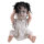 Halloween Horror Puppe mit 2 Gesichtern Licht und Sound