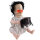 Halloween Horror Puppe mit 2 Gesichtern Licht und Sound