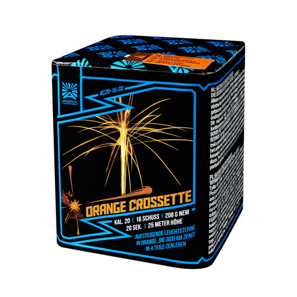 Argento Orange Crossette Funke Feuerwerk Batterie
