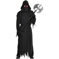 Sensenmann Reaper Kostüm mit leuchtenden Augen