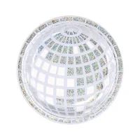 6 Disco Night Party Pappteller 18cm Einweg