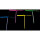 4 Knicklicht Propeller in bunten Neon Farben
