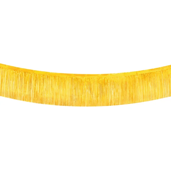 Fransengirlande in gold mit 30 cm langen Fransen