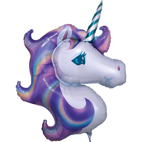 Einhorn Folienballon violett