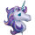 Einhorn Folienballon violett