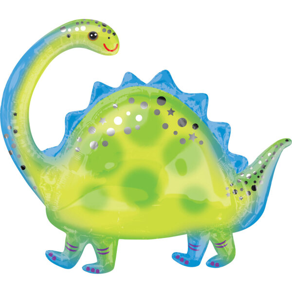 Folienballon Dino oder Dinosaurier Brontosaurus