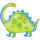 Folienballon Dino oder Dinosaurier Brontosaurus
