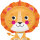 Folienballon Löwe 60cm