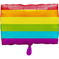 Folienballon Regenbogen als Fahne