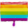 Folienballon Regenbogen als Fahne